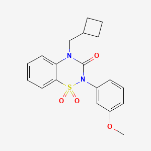 4-(cyclobutylmethyl)-2-(3-methoxyphenyl)-3,4-dihydro-2H-1??,2,4-benzothiadiazine-1,1,3-trione