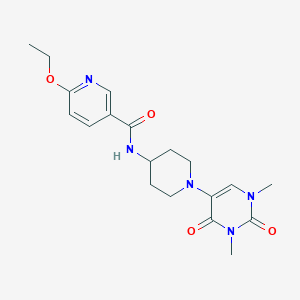 molecular formula C19H25N5O4 B6451063 N-[1-(1,3-dimethyl-2,4-dioxo-1,2,3,4-tetrahydropyrimidin-5-yl)piperidin-4-yl]-6-ethoxypyridine-3-carboxamide CAS No. 2549015-86-1