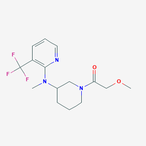 molecular formula C15H20F3N3O2 B6451072 2-methoxy-1-(3-{methyl[3-(trifluoromethyl)pyridin-2-yl]amino}piperidin-1-yl)ethan-1-one CAS No. 2549063-75-2