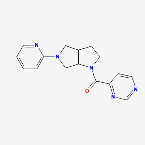 4-[5-(pyridin-2-yl)-octahydropyrrolo[3,4-b]pyrrole-1-carbonyl]pyrimidine