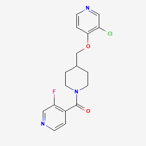 molecular formula C17H17ClFN3O2 B6451356 4-(4-{[(3-chloropyridin-4-yl)oxy]methyl}piperidine-1-carbonyl)-3-fluoropyridine CAS No. 2640965-93-9