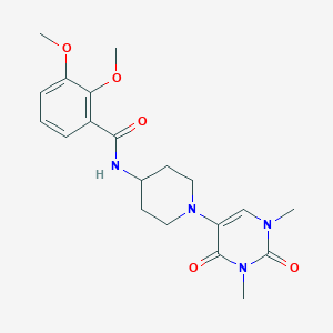 molecular formula C20H26N4O5 B6451384 N-[1-(1,3-dimethyl-2,4-dioxo-1,2,3,4-tetrahydropyrimidin-5-yl)piperidin-4-yl]-2,3-dimethoxybenzamide CAS No. 2548994-49-4