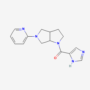 molecular formula C15H17N5O B6451421 2-[1-(1H-imidazole-4-carbonyl)-octahydropyrrolo[3,4-b]pyrrol-5-yl]pyridine CAS No. 2548978-31-8