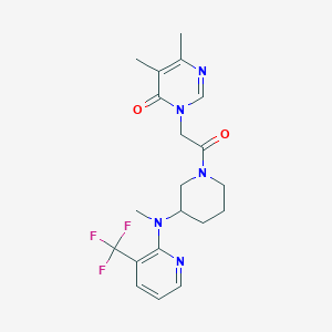 5,6-dimethyl-3-[2-(3-{methyl[3-(trifluoromethyl)pyridin-2-yl]amino}piperidin-1-yl)-2-oxoethyl]-3,4-dihydropyrimidin-4-one