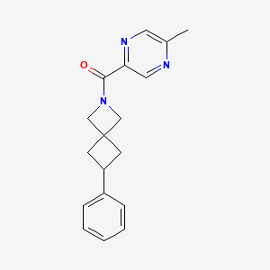 molecular formula C18H19N3O B6451663 2-(5-methylpyrazine-2-carbonyl)-6-phenyl-2-azaspiro[3.3]heptane CAS No. 2640846-36-0