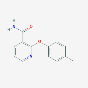 molecular formula C13H12N2O2 B064517 2-(4-Methylphenoxy)nicotinamide CAS No. 175135-81-6