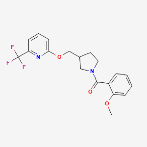 2-{[1-(2-methoxybenzoyl)pyrrolidin-3-yl]methoxy}-6-(trifluoromethyl)pyridine