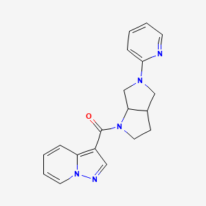 2-(1-{pyrazolo[1,5-a]pyridine-3-carbonyl}-octahydropyrrolo[2,3-c]pyrrol-5-yl)pyridine
