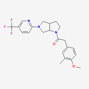2-(4-methoxy-3-methylphenyl)-1-{5-[5-(trifluoromethyl)pyridin-2-yl]-octahydropyrrolo[3,4-b]pyrrol-1-yl}ethan-1-one