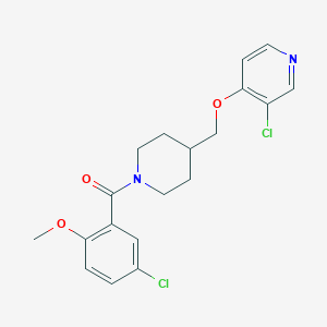 3-chloro-4-{[1-(5-chloro-2-methoxybenzoyl)piperidin-4-yl]methoxy}pyridine