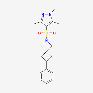 6-phenyl-2-[(1,3,5-trimethyl-1H-pyrazol-4-yl)sulfonyl]-2-azaspiro[3.3]heptane