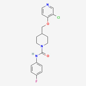 4-{[(3-chloropyridin-4-yl)oxy]methyl}-N-(4-fluorophenyl)piperidine-1-carboxamide