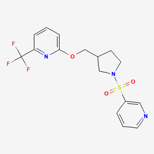 2-{[1-(pyridine-3-sulfonyl)pyrrolidin-3-yl]methoxy}-6-(trifluoromethyl)pyridine