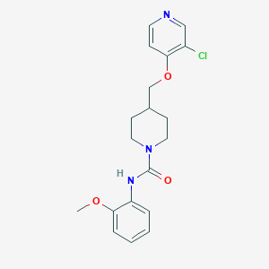 4-{[(3-chloropyridin-4-yl)oxy]methyl}-N-(2-methoxyphenyl)piperidine-1-carboxamide