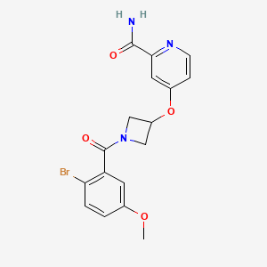 4-{[1-(2-bromo-5-methoxybenzoyl)azetidin-3-yl]oxy}pyridine-2-carboxamide