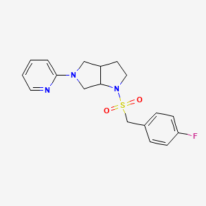2-{1-[(4-fluorophenyl)methanesulfonyl]-octahydropyrrolo[2,3-c]pyrrol-5-yl}pyridine