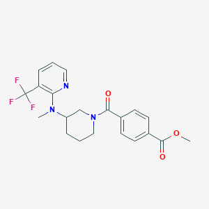 methyl 4-(3-{methyl[3-(trifluoromethyl)pyridin-2-yl]amino}piperidine-1-carbonyl)benzoate