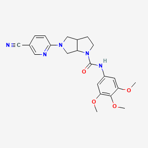 5-(5-cyanopyridin-2-yl)-N-(3,4,5-trimethoxyphenyl)-octahydropyrrolo[3,4-b]pyrrole-1-carboxamide