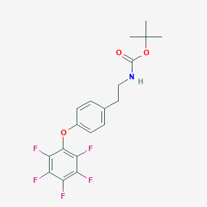 tert-butyl N-{2-[4-(2,3,4,5,6-pentafluorophenoxy)phenyl]ethyl}carbamate