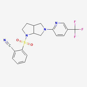 2-({5-[5-(trifluoromethyl)pyridin-2-yl]-octahydropyrrolo[2,3-c]pyrrol-1-yl}sulfonyl)benzonitrile