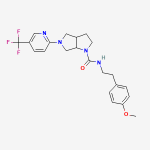 N-[2-(4-methoxyphenyl)ethyl]-5-[5-(trifluoromethyl)pyridin-2-yl]-octahydropyrrolo[3,4-b]pyrrole-1-carboxamide