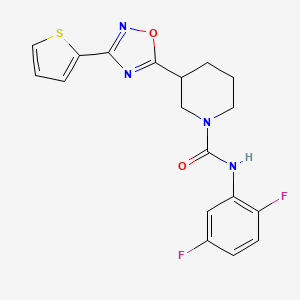 N-(2,5-difluorophenyl)-3-[3-(thiophen-2-yl)-1,2,4-oxadiazol-5-yl]piperidine-1-carboxamide