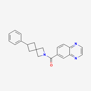 6-{6-phenyl-2-azaspiro[3.3]heptane-2-carbonyl}quinoxaline