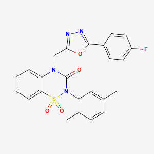 2-(2,5-dimethylphenyl)-4-{[5-(4-fluorophenyl)-1,3,4-oxadiazol-2-yl]methyl}-3,4-dihydro-2H-1??,2,4-benzothiadiazine-1,1,3-trione