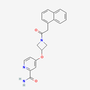 molecular formula C21H19N3O3 B6452441 4-({1-[2-(naphthalen-1-yl)acetyl]azetidin-3-yl}oxy)pyridine-2-carboxamide CAS No. 2640980-28-3