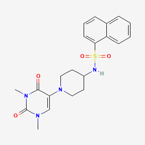 N-[1-(1,3-dimethyl-2,4-dioxo-1,2,3,4-tetrahydropyrimidin-5-yl)piperidin-4-yl]naphthalene-1-sulfonamide