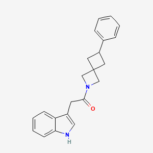 2-(1H-indol-3-yl)-1-{6-phenyl-2-azaspiro[3.3]heptan-2-yl}ethan-1-one