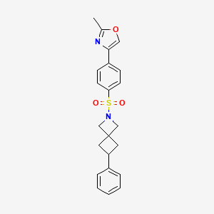 2-[4-(2-methyl-1,3-oxazol-4-yl)benzenesulfonyl]-6-phenyl-2-azaspiro[3.3]heptane