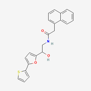 N-{2-hydroxy-2-[5-(thiophen-2-yl)furan-2-yl]ethyl}-2-(naphthalen-1-yl)acetamide