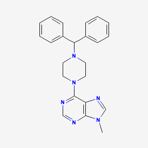 6-[4-(diphenylmethyl)piperazin-1-yl]-9-methyl-9H-purine