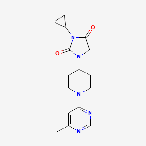 3-cyclopropyl-1-[1-(6-methylpyrimidin-4-yl)piperidin-4-yl]imidazolidine-2,4-dione