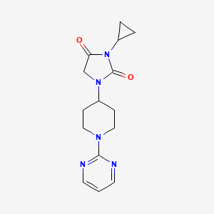 3-cyclopropyl-1-[1-(pyrimidin-2-yl)piperidin-4-yl]imidazolidine-2,4-dione