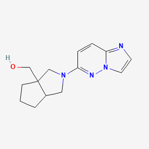 molecular formula C14H18N4O B6452588 (2-{imidazo[1,2-b]pyridazin-6-yl}-octahydrocyclopenta[c]pyrrol-3a-yl)methanol CAS No. 2549006-02-0