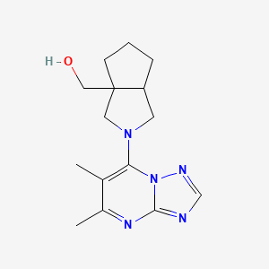 (2-{5,6-dimethyl-[1,2,4]triazolo[1,5-a]pyrimidin-7-yl}-octahydrocyclopenta[c]pyrrol-3a-yl)methanol