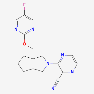 3-(3a-{[(5-fluoropyrimidin-2-yl)oxy]methyl}-octahydrocyclopenta[c]pyrrol-2-yl)pyrazine-2-carbonitrile