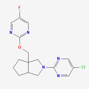 2-(3a-{[(5-fluoropyrimidin-2-yl)oxy]methyl}-octahydrocyclopenta[c]pyrrol-2-yl)-5-chloropyrimidine