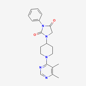 1-[1-(5,6-dimethylpyrimidin-4-yl)piperidin-4-yl]-3-phenylimidazolidine-2,4-dione