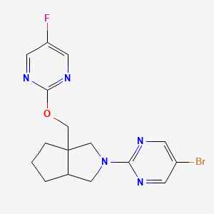 2-(3a-{[(5-fluoropyrimidin-2-yl)oxy]methyl}-octahydrocyclopenta[c]pyrrol-2-yl)-5-bromopyrimidine