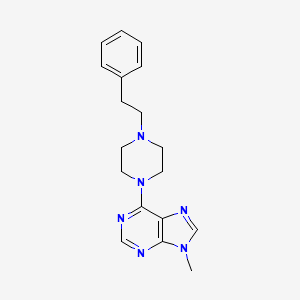 9-methyl-6-[4-(2-phenylethyl)piperazin-1-yl]-9H-purine