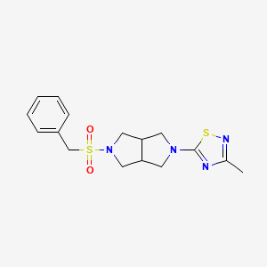 3-methyl-5-{5-phenylmethanesulfonyl-octahydropyrrolo[3,4-c]pyrrol-2-yl}-1,2,4-thiadiazole