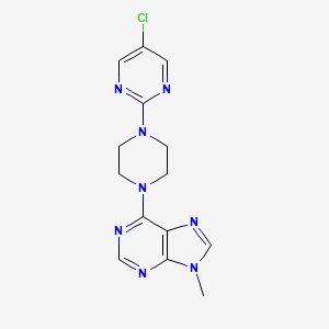 6-[4-(5-chloropyrimidin-2-yl)piperazin-1-yl]-9-methyl-9H-purine