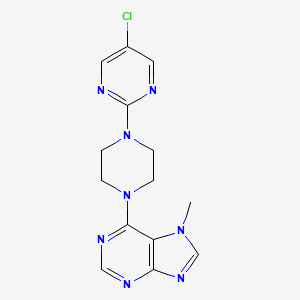 6-[4-(5-chloropyrimidin-2-yl)piperazin-1-yl]-7-methyl-7H-purine