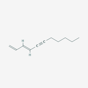 molecular formula C11H16 B064529 1,3-Undecadien-5-yne CAS No. 166432-52-6