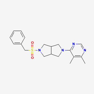 molecular formula C19H24N4O2S B6452931 4,5-dimethyl-6-{5-phenylmethanesulfonyl-octahydropyrrolo[3,4-c]pyrrol-2-yl}pyrimidine CAS No. 2549038-55-1