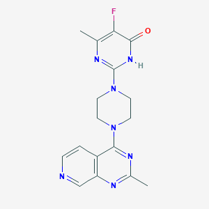 5-fluoro-6-methyl-2-(4-{2-methylpyrido[3,4-d]pyrimidin-4-yl}piperazin-1-yl)-3,4-dihydropyrimidin-4-one