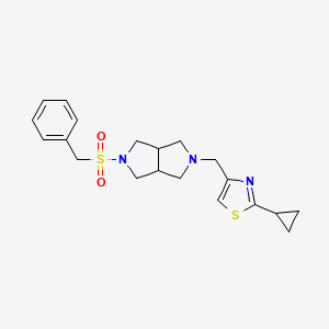 2-cyclopropyl-4-({5-phenylmethanesulfonyl-octahydropyrrolo[3,4-c]pyrrol-2-yl}methyl)-1,3-thiazole